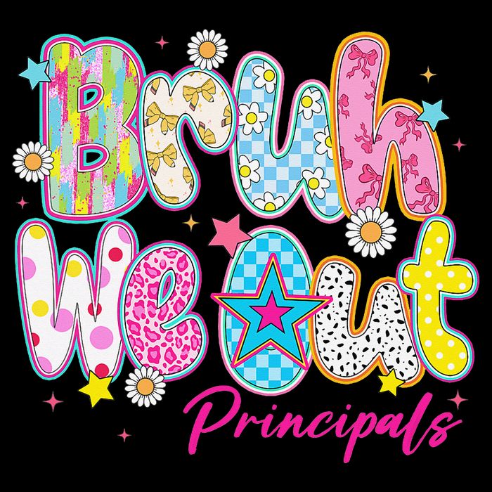 Preppy Bruh We Out Principals Last Day Of School Summer Women's Crop Top Tee