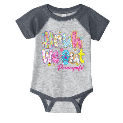 Preppy Bruh We Out Principals Last Day Of School Summer Infant Baby Jersey Bodysuit