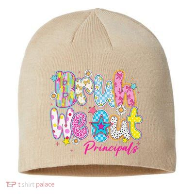 Preppy Bruh We Out Principals Last Day Of School Summer Sustainable Beanie