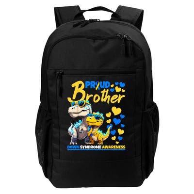 Proud Brother World Down Syndrome Awareness Dinosaur T21 Backpack
