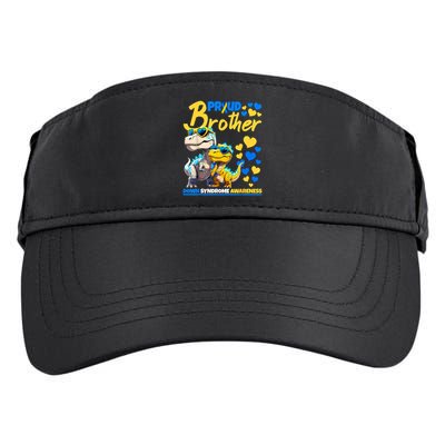 Proud Brother World Down Syndrome Awareness Dinosaur T21 Adult Drive Performance Visor