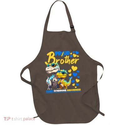 Proud Brother World Down Syndrome Awareness Dinosaur T21 Apron