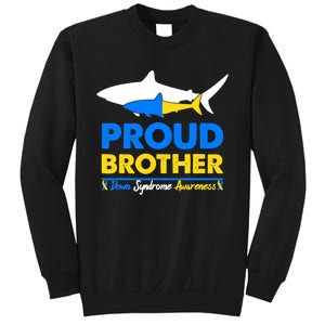 Proud Brother World Down Syndrome Awareness Day Shark T21 Sweatshirt