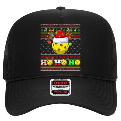 Pickleball Ball Xmas Tree Lights Ugly Christmas Sweater Gift Trucker Hat