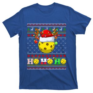 Pickleball Ball Xmas Tree Lights Ugly Christmas Sweater Gift T-Shirt