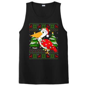 Pelican Bird Xmas Style Ugly Santa Pelican Christmas Great Gift PosiCharge Competitor Tank