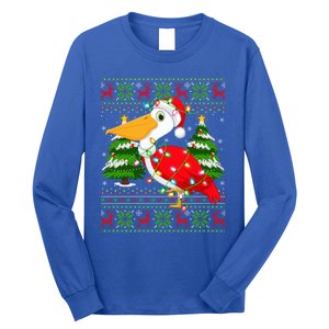 Pelican Bird Xmas Style Ugly Santa Pelican Christmas Great Gift Long Sleeve Shirt