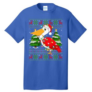 Pelican Bird Xmas Style Ugly Santa Pelican Christmas Great Gift Tall T-Shirt