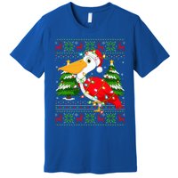 Pelican Bird Xmas Style Ugly Santa Pelican Christmas Great Gift Premium T-Shirt