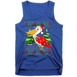 Pelican Bird Xmas Style Ugly Santa Pelican Christmas Great Gift Tank Top