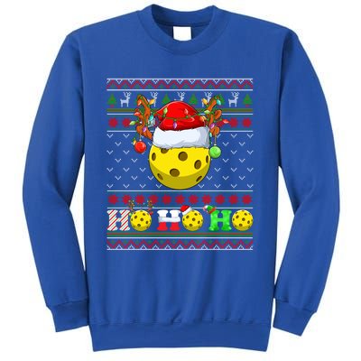 Pickleball Ball Xmas Tree Lights Ugly Christmas Sweater Gift Sweatshirt