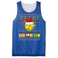 Pickleball Ball Xmas Tree Lights Ugly Christmas Sweater Gift Mesh Reversible Basketball Jersey Tank