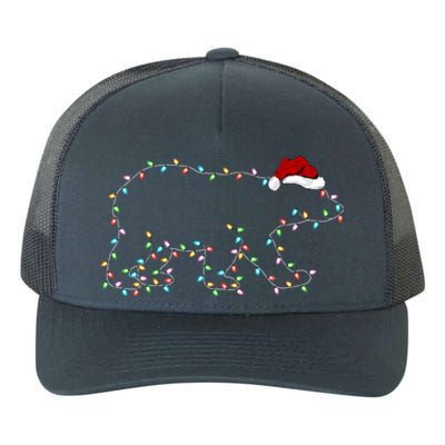 Polar Bear Xmas Lighting Santa Hat Polar Bear Christmas Funny Gift Yupoong Adult 5-Panel Trucker Hat