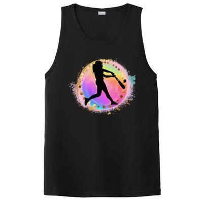 Pink Baseball Y Design Softball Plays Ball Gift PosiCharge Competitor Tank