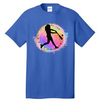 Pink Baseball Y Design Softball Plays Ball Gift Tall T-Shirt