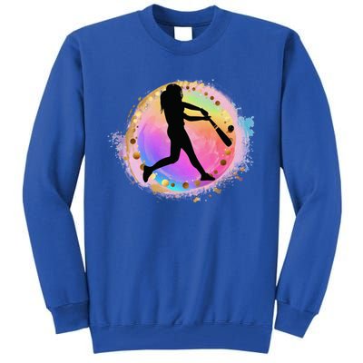 Pink Baseball Y Design Softball Plays Ball Gift Tall Sweatshirt