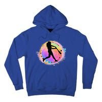 Pink Baseball Y Design Softball Plays Ball Gift Tall Hoodie