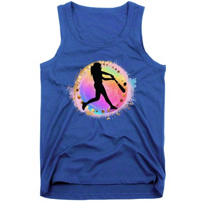 Pink Baseball Y Design Softball Plays Ball Gift Tank Top