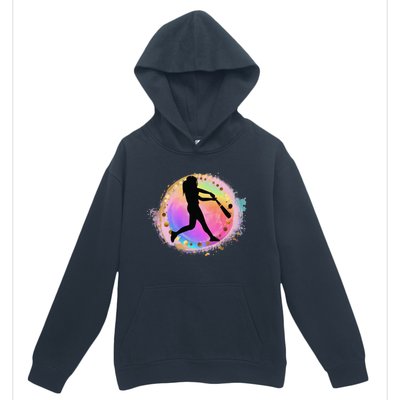 Pink Baseball Y Design Softball Plays Ball Gift Urban Pullover Hoodie