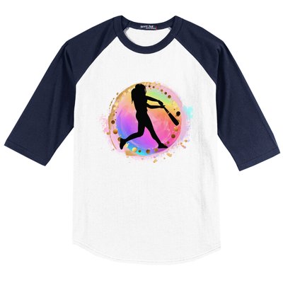 Pink Baseball Y Design Softball Plays Ball Gift Baseball Sleeve Shirt