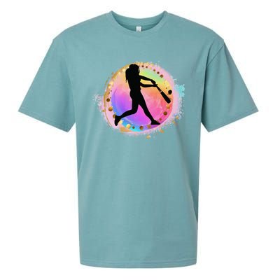 Pink Baseball Y Design Softball Plays Ball Gift Sueded Cloud Jersey T-Shirt