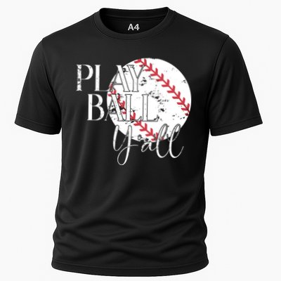 Play Ball Yall Baseball Sport Lover Performance Shirt