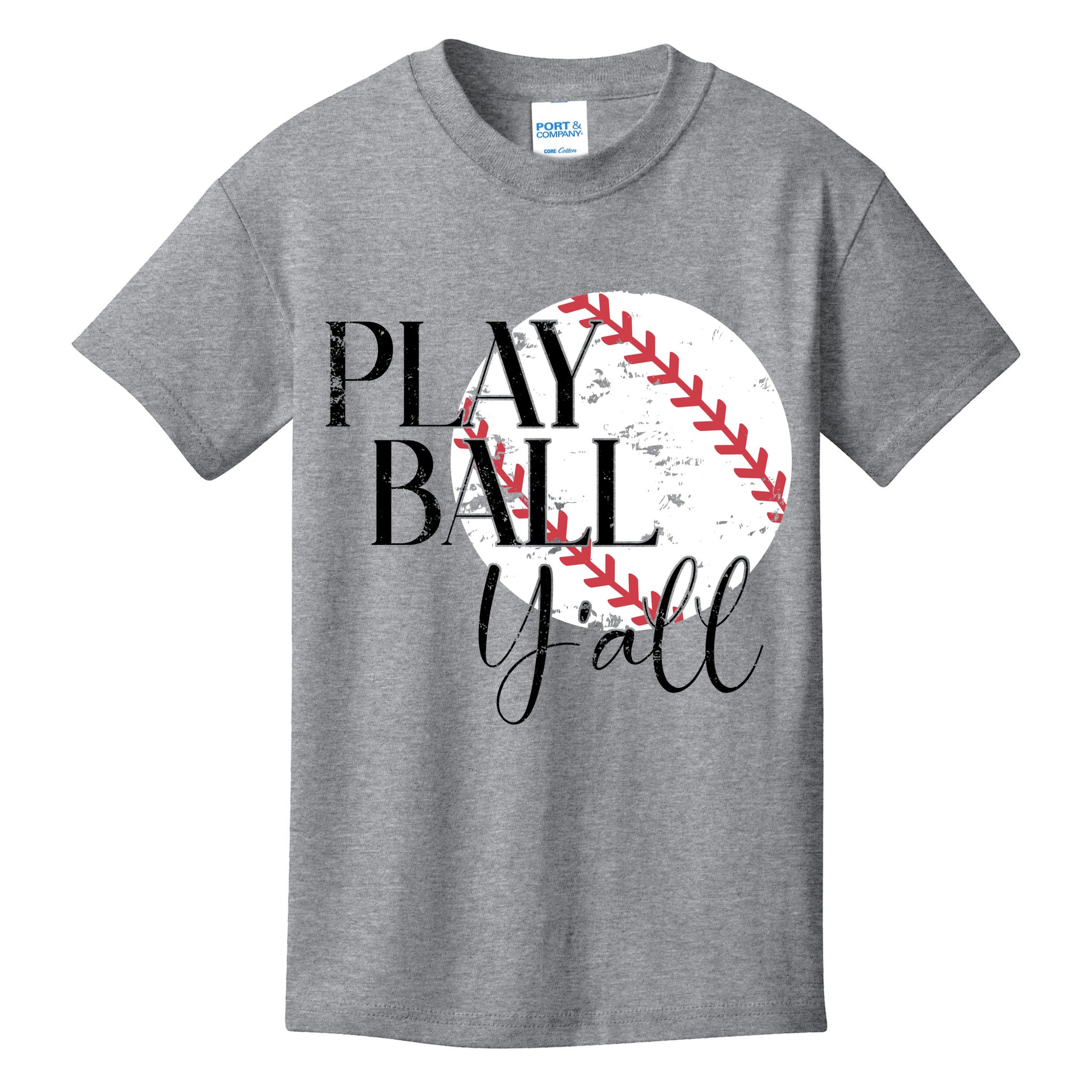 Play Ball Yall Baseball Sport Lover Kids T-Shirt