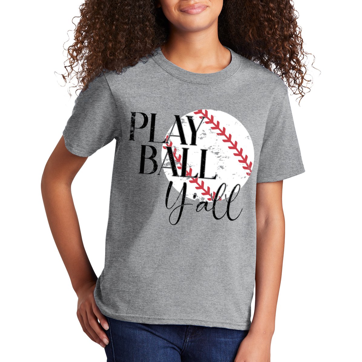 Play Ball Yall Baseball Sport Lover Kids T-Shirt