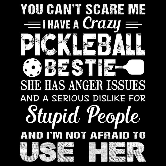 PICKLEBALL Bestie You Can’t Scare Me Sustainable Beanie