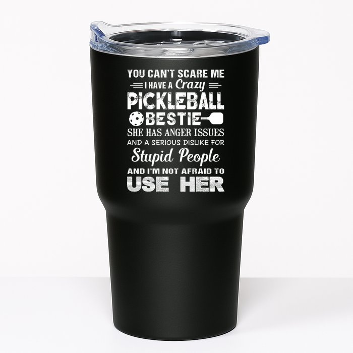 PICKLEBALL Bestie You Can’t Scare Me Tumbler