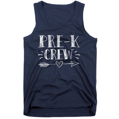 Prek Crew 1st Day Of School Prek Teacher Team Tank Top