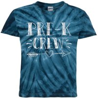 Prek Crew 1st Day Of School Prek Teacher Team Kids Tie-Dye T-Shirt