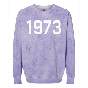 Pro Choice 1973 Womens Rights Feminism Roe Wade Colorblast Crewneck Sweatshirt