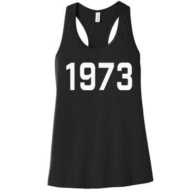 Pro Choice 1973 Womens Rights Feminism Roe Wade Women's Racerback Tank