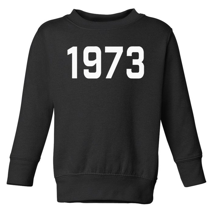 Pro Choice 1973 Womens Rights Feminism Roe Wade Toddler Sweatshirt