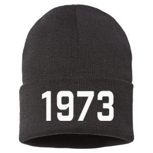 Pro Choice 1973 Womens Rights Feminism Roe Wade Sustainable Knit Beanie