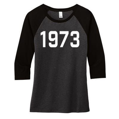 Pro Choice 1973 Womens Rights Feminism Roe Wade Women's Tri-Blend 3/4-Sleeve Raglan Shirt