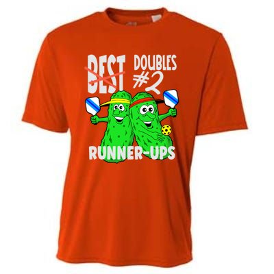 Pickleball Champs 2nd Place Doubles Funny Cute Gift Cooling Performance Crew T-Shirt