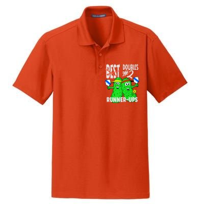 Pickleball Champs 2nd Place Doubles Funny Cute Gift Dry Zone Grid Polo