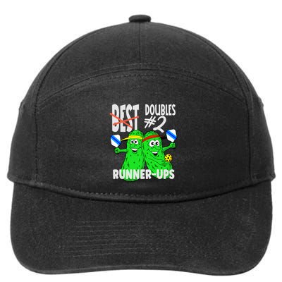 Pickleball Champs 2nd Place Doubles Funny Cute Gift 7-Panel Snapback Hat