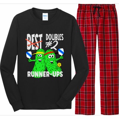 Pickleball Champs 2nd Place Doubles Funny Cute Gift Long Sleeve Pajama Set