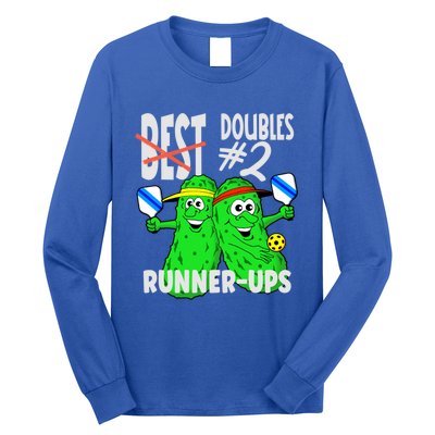 Pickleball Champs 2nd Place Doubles Funny Cute Gift Long Sleeve Shirt