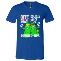 Pickleball Champs 2nd Place Doubles Funny Cute Gift V-Neck T-Shirt