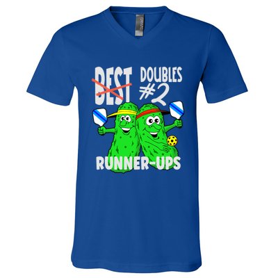 Pickleball Champs 2nd Place Doubles Funny Cute Gift V-Neck T-Shirt