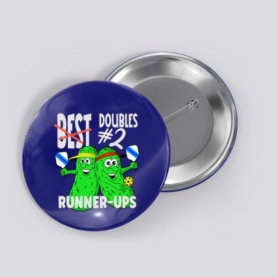 Pickleball Champs 2nd Place Doubles Funny Cute Gift Button