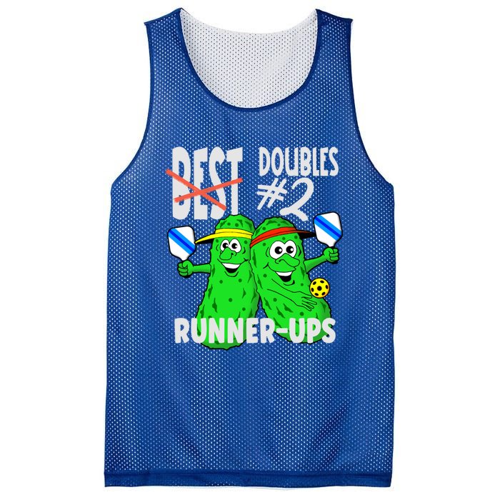 Pickleball Champs 2nd Place Doubles Funny Cute Gift Mesh Reversible Basketball Jersey Tank