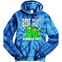 Pickleball Champs 2nd Place Doubles Funny Cute Gift Tie Dye Hoodie