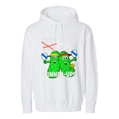 Pickleball Champs 2nd Place Doubles Funny Cute Gift Garment-Dyed Fleece Hoodie