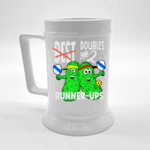 Pickleball Champs 2nd Place Doubles Funny Cute Gift Beer Stein