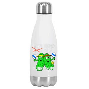 Pickleball Champs 2nd Place Doubles Funny Cute Gift Stainless Steel Insulated Water Bottle